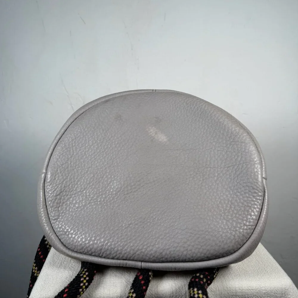 Rebecca Minkoff Taupe Grained Leather Climbing Rope Detail Outdoor Backpack Bag